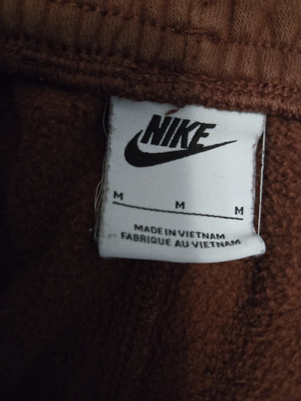 Nike Mens  Brown Fleece Sweatpants Size MED #572